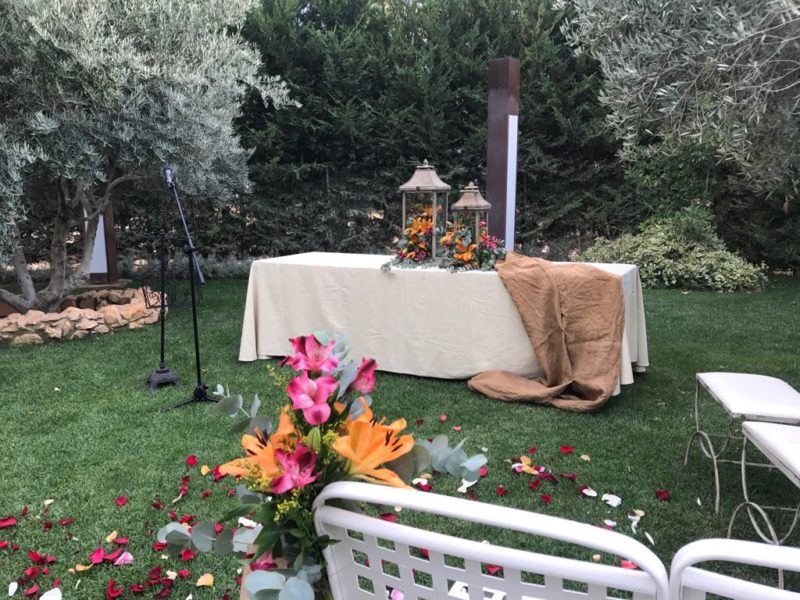 decoración del altar