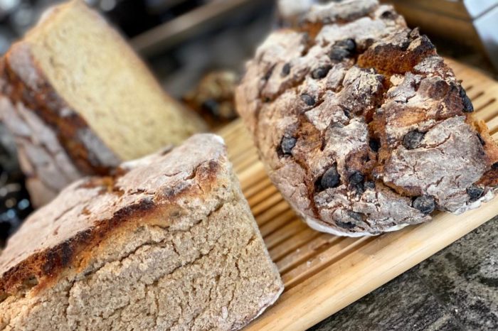 pan casero tostado a la brasa