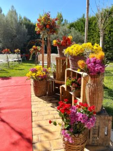 espacios de flores de boda