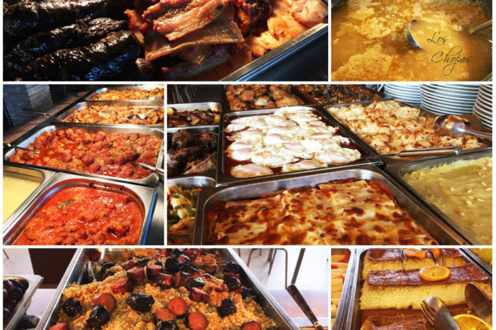 comer en un buffet de carretera principal