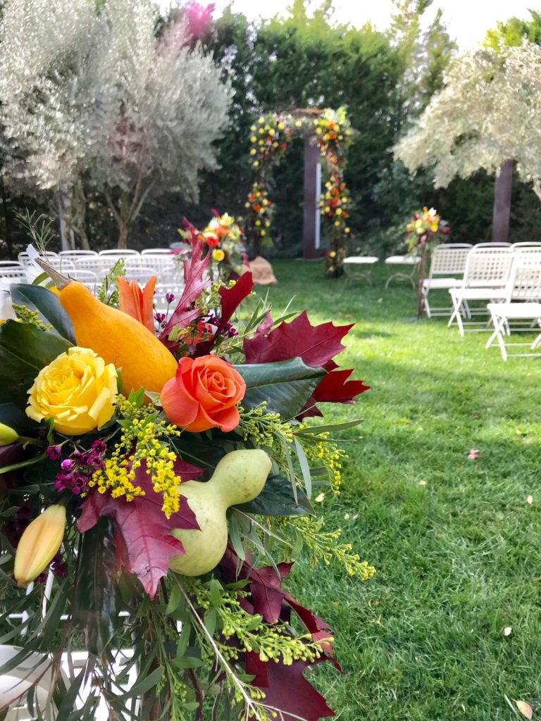 una boda llena de calabazas