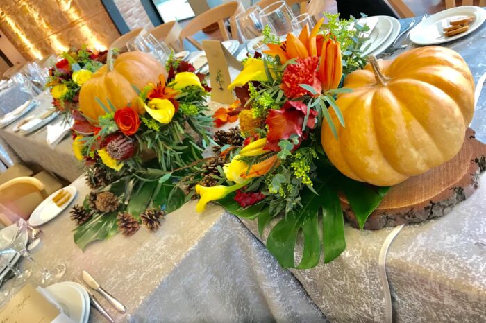 calabazas en la boda
