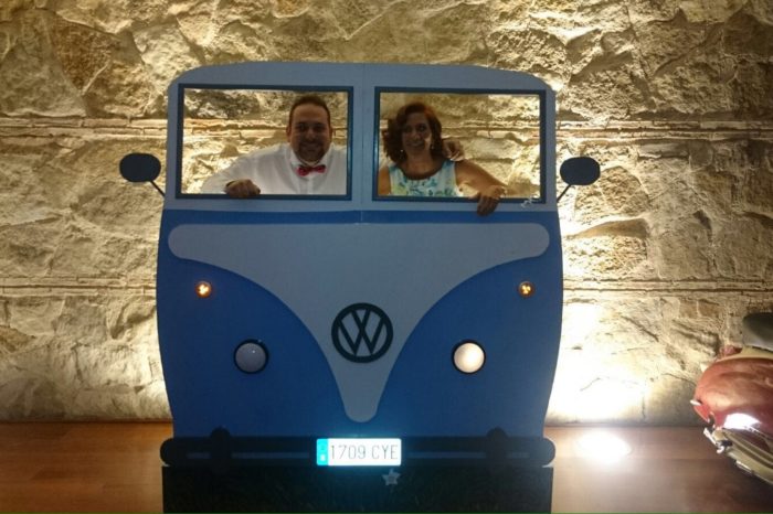 una boda con identidad photocall