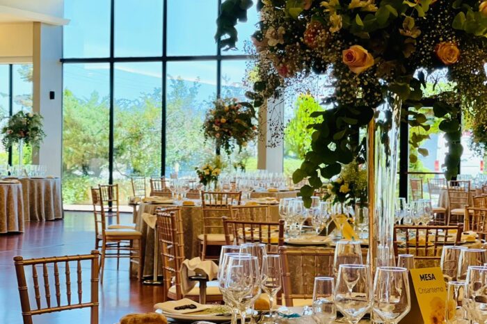 salón de boda romántica